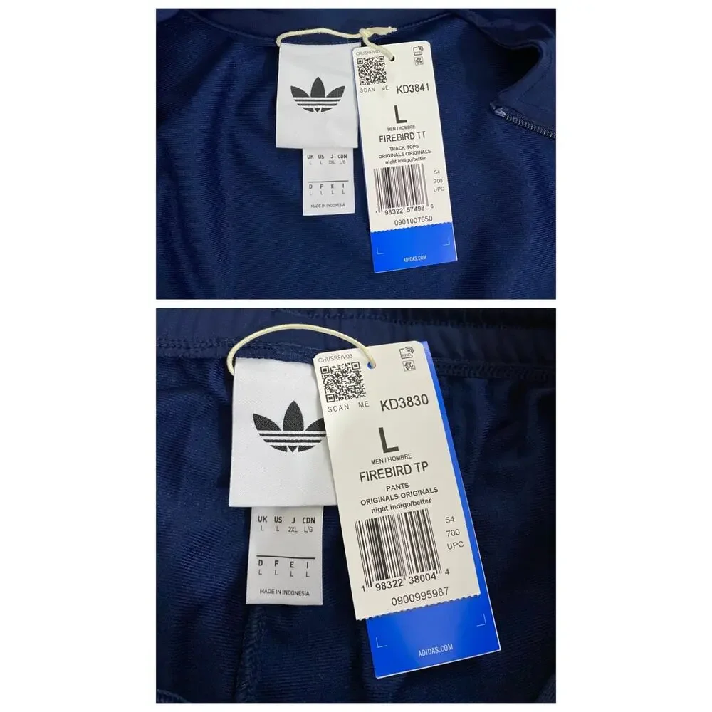 Adidas Originals Firebird Tracksuit Night Indigo Better Scarlet White Size L